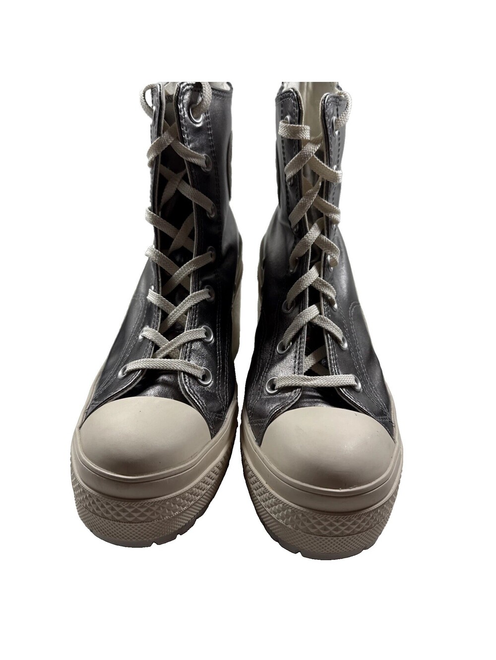 Converse Women’s Chuck 70 De Luxe Heel Metallic Hi Platform, Size 9  Pre Owned